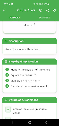 Algebra Formulas ekran görüntüsü