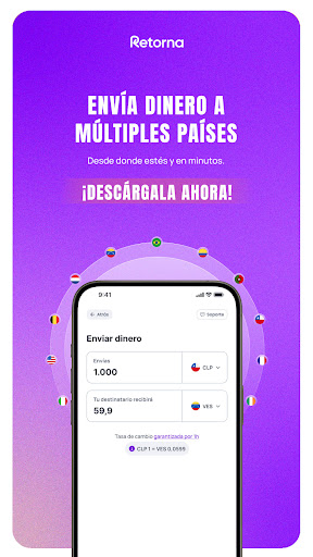 Retorna: envía dinero seguro ekran görüntüsü