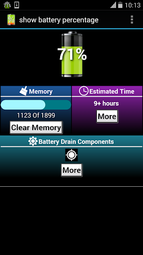 show battery percentage ekran görüntüsü