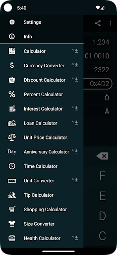 Number Converter ekran görüntüsü