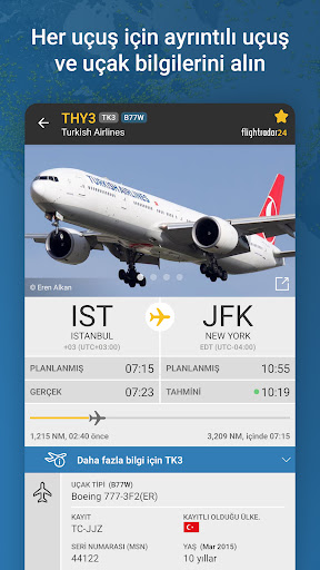 Flightradar24 Uçuş Takipçisi ekran görüntüsü