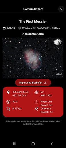 SkySafari 8 Pro ekran görüntüsü