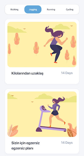 Kilo kaybı için koşu ekran görüntüsü