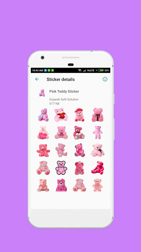 Teddy Bears Stickers ekran görüntüsü