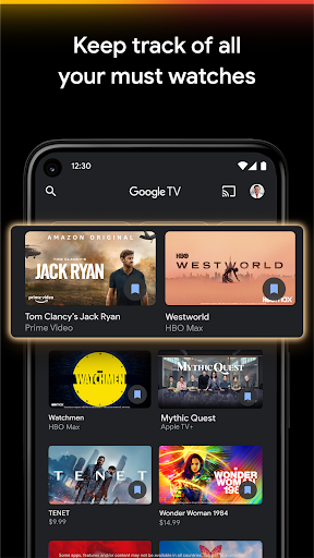 Google TV ekran görüntüsü
