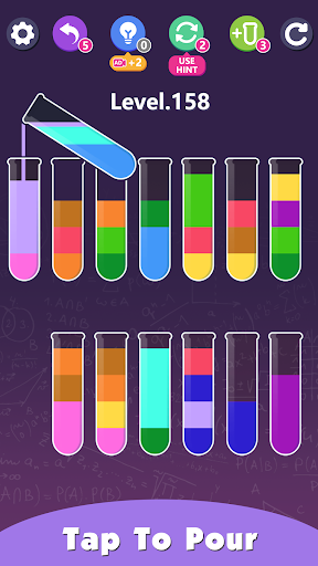 Water Color Sort Puzzle Game ekran görüntüsü
