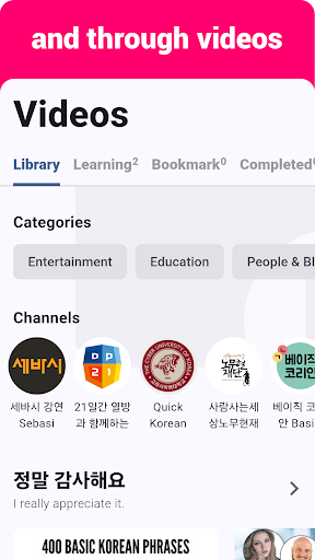 Korean Listening & Speaking ekran görüntüsü