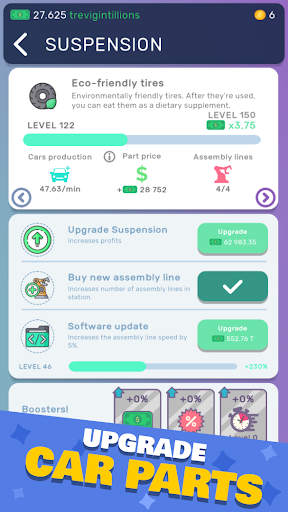 Car Industry Tycoon: Idle Sim ekran görüntüsü