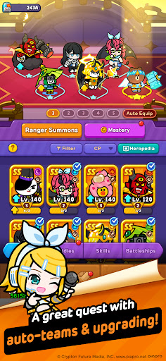 LINE Idle Rangers AFK RPG ekran görüntüsü