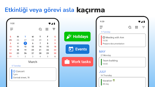 Takvim 2026: Basit Takvim ekran görüntüsü