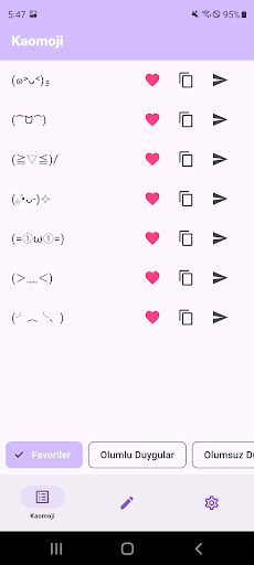 Kaomoji - Japon Emoji ekran görüntüsü