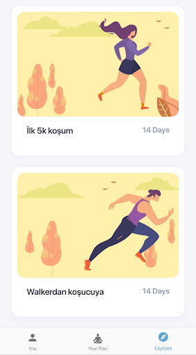 Kilo kaybı için koşu ekran görüntüsü