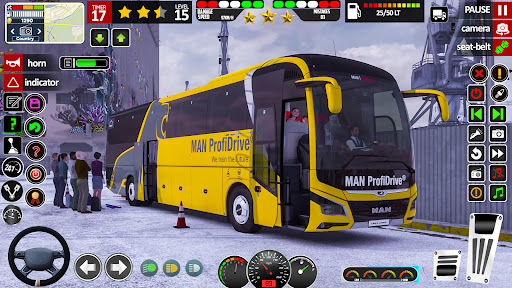 Bus Driving Coach Bus Sim 3D ekran görüntüsü