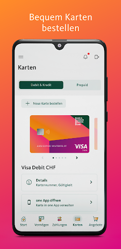Migros Bank E-Banking ekran görüntüsü