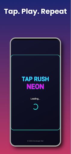 Neon Tap Rush ekran görüntüsü