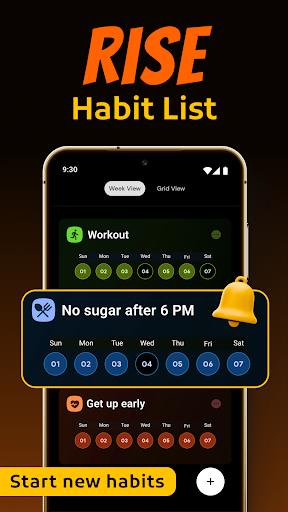 Rise Habit Tracker ekran görüntüsü