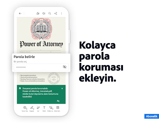 Adobe Acrobat Reader: PDF açma ekran görüntüsü