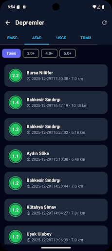 Deprem İZMİR ekran görüntüsü