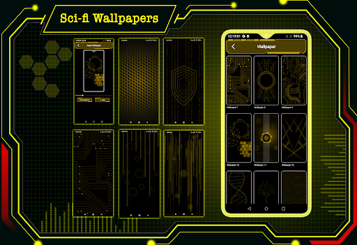 Futuristic UI Launcher ekran görüntüsü