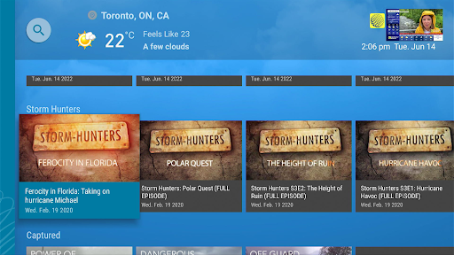 The Weather Network TV App ekran görüntüsü