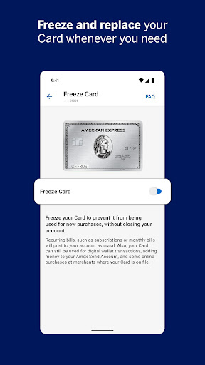 Amex ekran görüntüsü