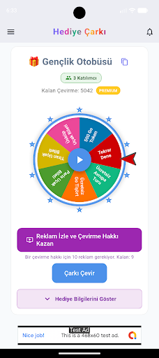 Hediye Çarkı ekran görüntüsü