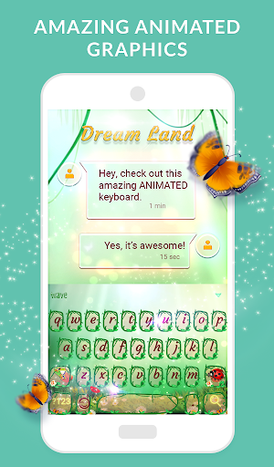 Wave Animated Keyboard + Emoji ekran görüntüsü