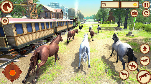 Virtual Wild Horse Family Sim ekran görüntüsü