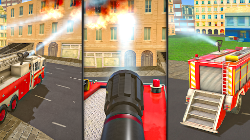 Flying Fire Truck Driving Sim ekran görüntüsü