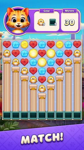 Cat Crunch - Match 3 Games ekran görüntüsü