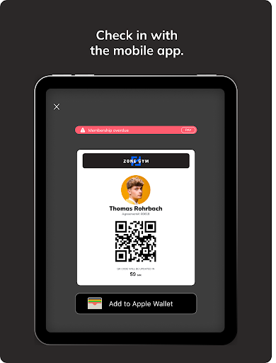 The Zone Gym App ekran görüntüsü