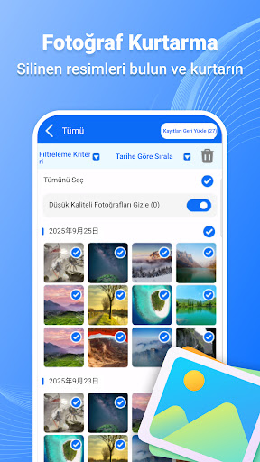 Dosya Kurtarma ve Fotoğraf ekran görüntüsü