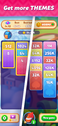 X2 Solitaire Merge-2248 Puzzle ekran görüntüsü