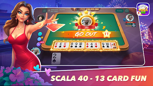Scala 40: Italy Rummy ZingPlay ekran görüntüsü
