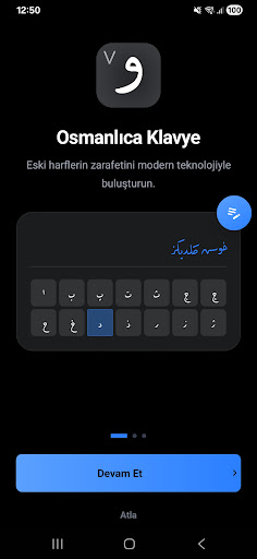 Osmanlıca Klavye ekran görüntüsü