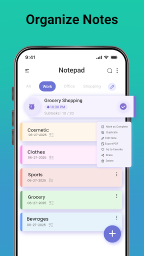 Easy Notes & To Do List ekran görüntüsü
