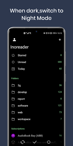 FocusReader RSS Reader ekran görüntüsü