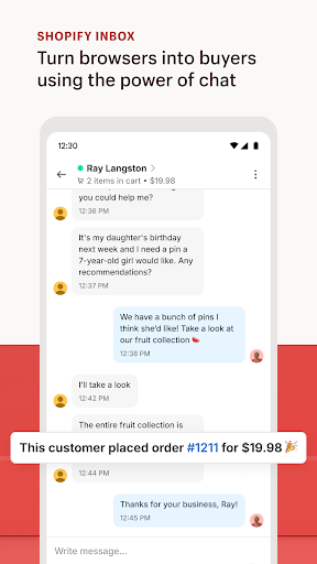Shopify Inbox ekran görüntüsü