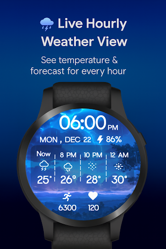 Hourly Weather Digital Watch ekran görüntüsü