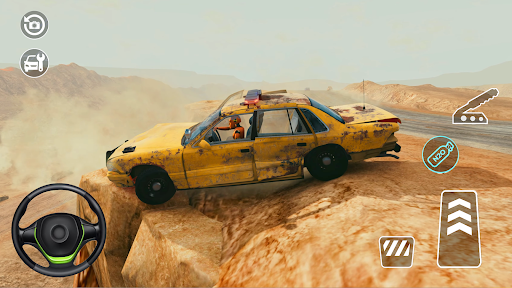 Jumping Car Damage Test Game ekran görüntüsü