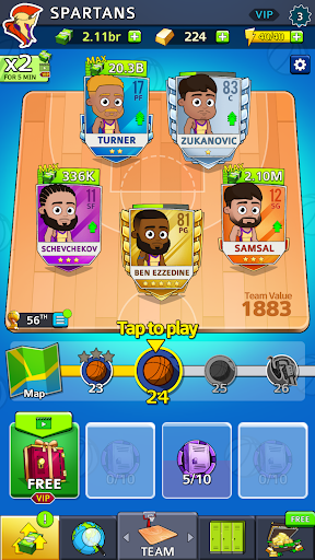 Idle Five Basketball Tycoon ekran görüntüsü