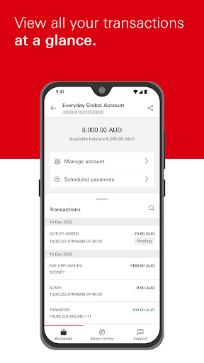HSBC Australia ekran görüntüsü