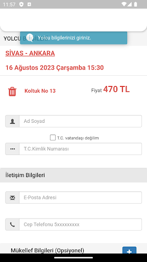 Yeni Sivas Turizm ekran görüntüsü