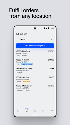 Shopify Point of Sale (POS) ekran görüntüsü