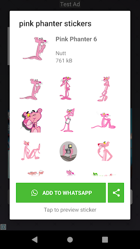 Pink Phanter Stickers ekran görüntüsü