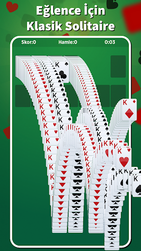 Solitaire İnternetsiz Türkçe ekran görüntüsü