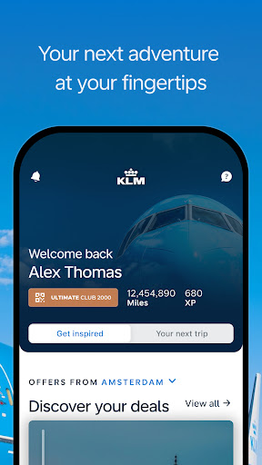 KLM - Book a flight ekran görüntüsü