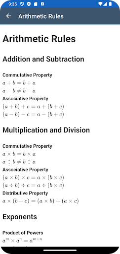 Math Formulas Algebra ekran görüntüsü
