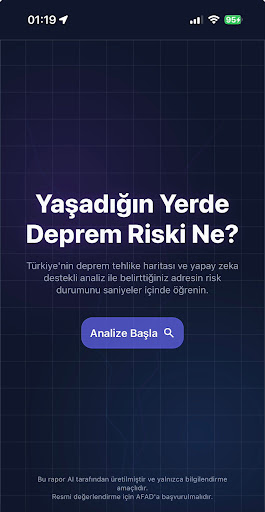 Deprem Risk Haritası ekran görüntüsü