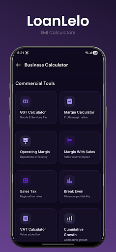 LoanLelo EMI Loan Calculator ekran görüntüsü